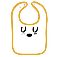 Infant Contrast Trim Terry Bib Thumbnail