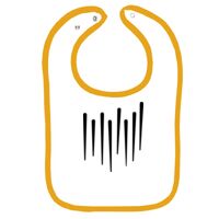 Infant Contrast Trim Terry Bib Thumbnail