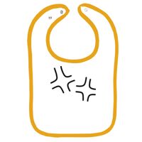 Infant Contrast Trim Terry Bib Thumbnail
