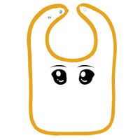 Infant Contrast Trim Terry Bib Thumbnail