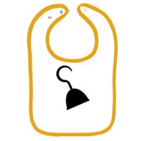 Infant Contrast Trim Terry Bib Thumbnail