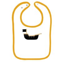 Infant Contrast Trim Terry Bib Thumbnail