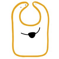 Infant Contrast Trim Terry Bib Thumbnail