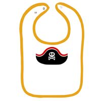 Infant Contrast Trim Terry Bib Thumbnail