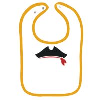 Infant Contrast Trim Terry Bib Thumbnail