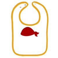 Infant Contrast Trim Terry Bib Thumbnail