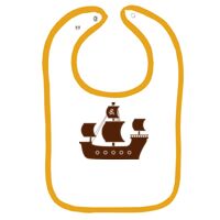 Infant Contrast Trim Terry Bib Thumbnail