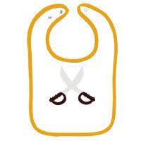 Infant Contrast Trim Terry Bib Thumbnail
