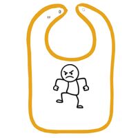 Infant Contrast Trim Terry Bib Thumbnail