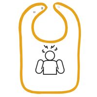 Infant Contrast Trim Terry Bib Thumbnail
