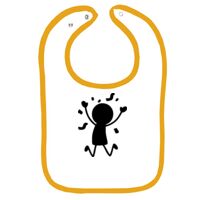 Infant Contrast Trim Terry Bib Thumbnail