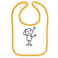 Infant Contrast Trim Terry Bib Thumbnail