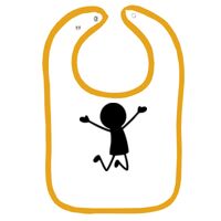 Infant Contrast Trim Terry Bib Thumbnail