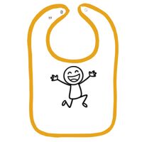 Infant Contrast Trim Terry Bib Thumbnail