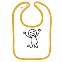 Infant Contrast Trim Terry Bib Thumbnail