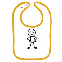 Infant Contrast Trim Terry Bib Thumbnail