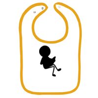 Infant Contrast Trim Terry Bib Thumbnail