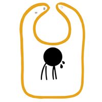 Infant Contrast Trim Terry Bib Thumbnail
