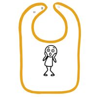 Infant Contrast Trim Terry Bib Thumbnail