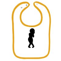 Infant Contrast Trim Terry Bib Thumbnail
