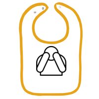 Infant Contrast Trim Terry Bib Thumbnail