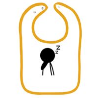 Infant Contrast Trim Terry Bib Thumbnail