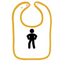 Infant Contrast Trim Terry Bib Thumbnail
