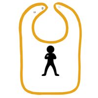 Infant Contrast Trim Terry Bib Thumbnail