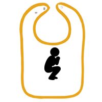 Infant Contrast Trim Terry Bib Thumbnail