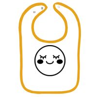 Infant Contrast Trim Terry Bib Thumbnail