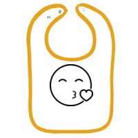 Infant Contrast Trim Terry Bib Thumbnail