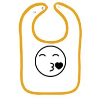 Infant Contrast Trim Terry Bib Thumbnail