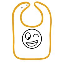 Infant Contrast Trim Terry Bib Thumbnail