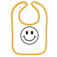 Infant Contrast Trim Terry Bib Thumbnail