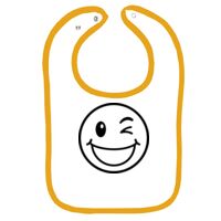Infant Contrast Trim Terry Bib Thumbnail