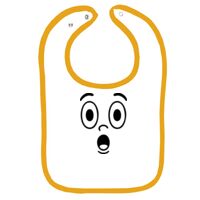 Infant Contrast Trim Terry Bib Thumbnail