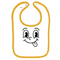 Infant Contrast Trim Terry Bib Thumbnail