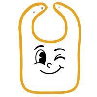 Infant Contrast Trim Terry Bib Thumbnail