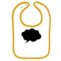 Infant Contrast Trim Terry Bib Thumbnail