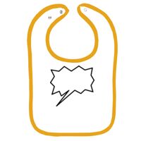 Infant Contrast Trim Terry Bib Thumbnail