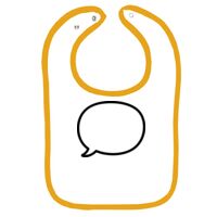Infant Contrast Trim Terry Bib Thumbnail