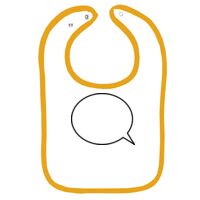 Infant Contrast Trim Terry Bib Thumbnail