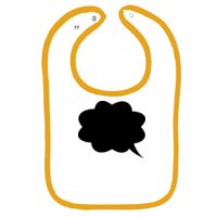 Infant Contrast Trim Terry Bib Thumbnail