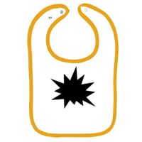 Infant Contrast Trim Terry Bib Thumbnail