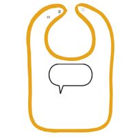 Infant Contrast Trim Terry Bib Thumbnail