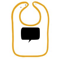 Infant Contrast Trim Terry Bib Thumbnail