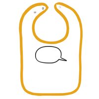 Infant Contrast Trim Terry Bib Thumbnail