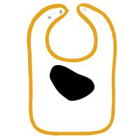 Infant Contrast Trim Terry Bib Thumbnail