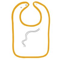 Infant Contrast Trim Terry Bib Thumbnail