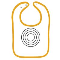 Infant Contrast Trim Terry Bib Thumbnail